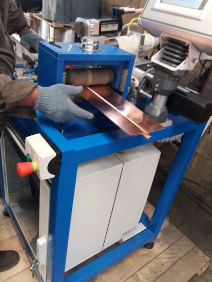 fabricacionCobre3 maquina de fusion por ultrasonidao